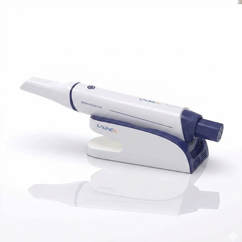 Launca DL-300 Wireless Scanner on Charging Base