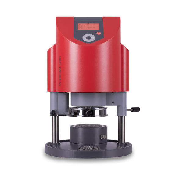 High-end dental thermoforming unit with keypad, barcode scanner, and LED heating indicators