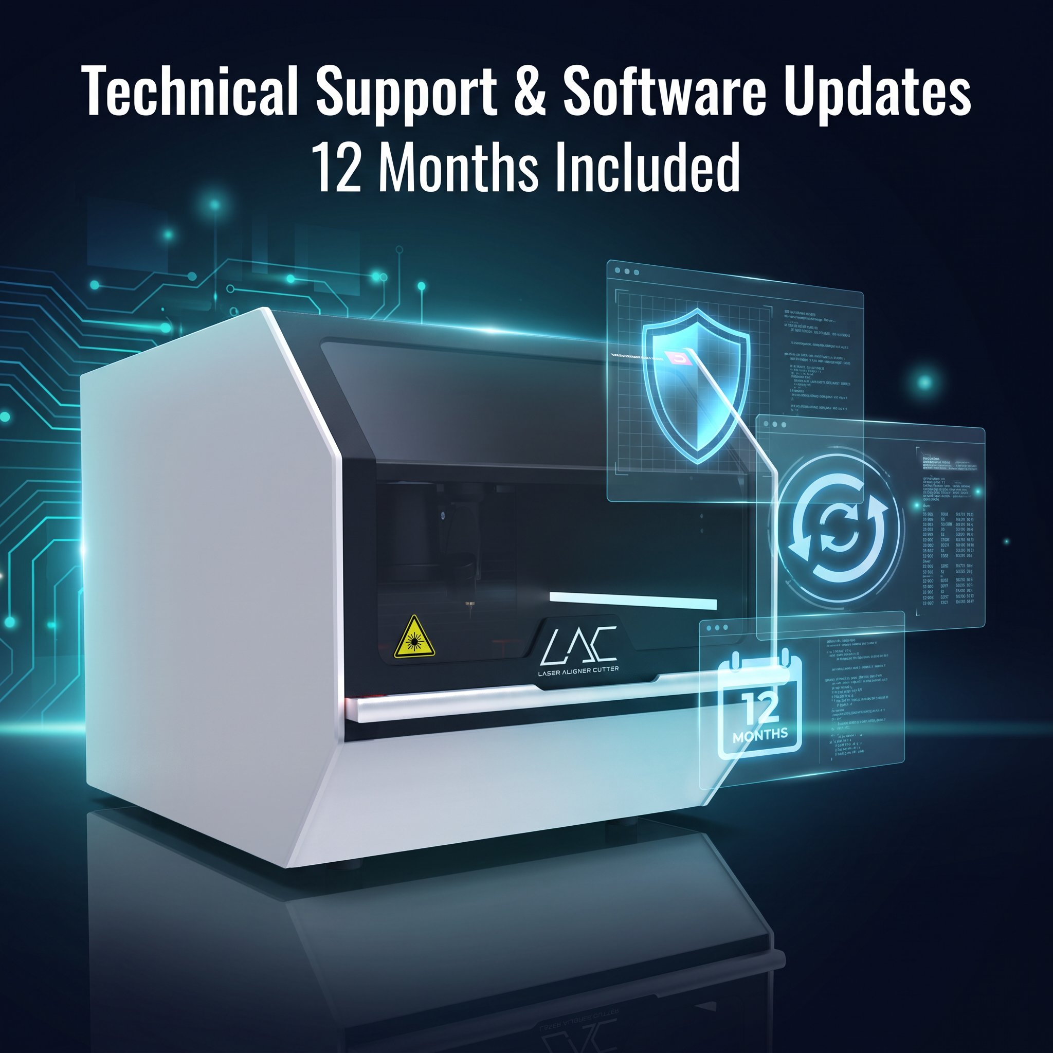 Laser Aligner Cutter - Technical Support and Software Updates for 12 months